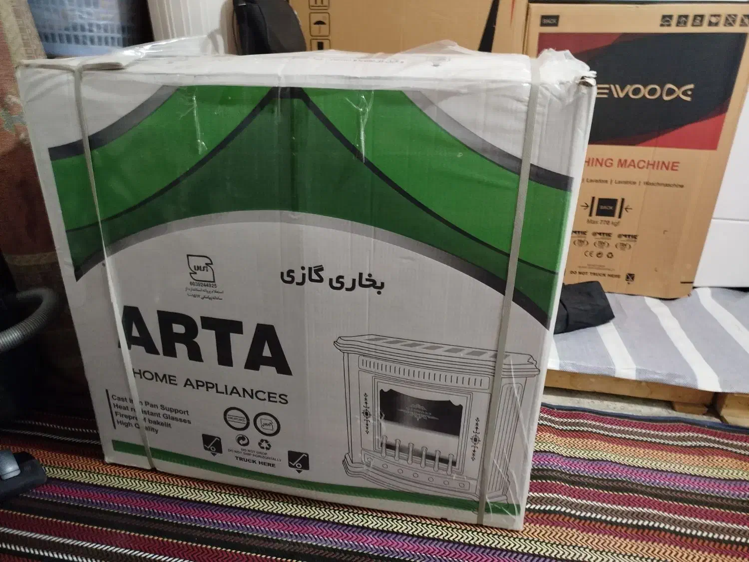 بخاری گازی سی هزار آرتا تره شومینه|بخاری، هیتر، شومینه|تویسرکان, |دیوار