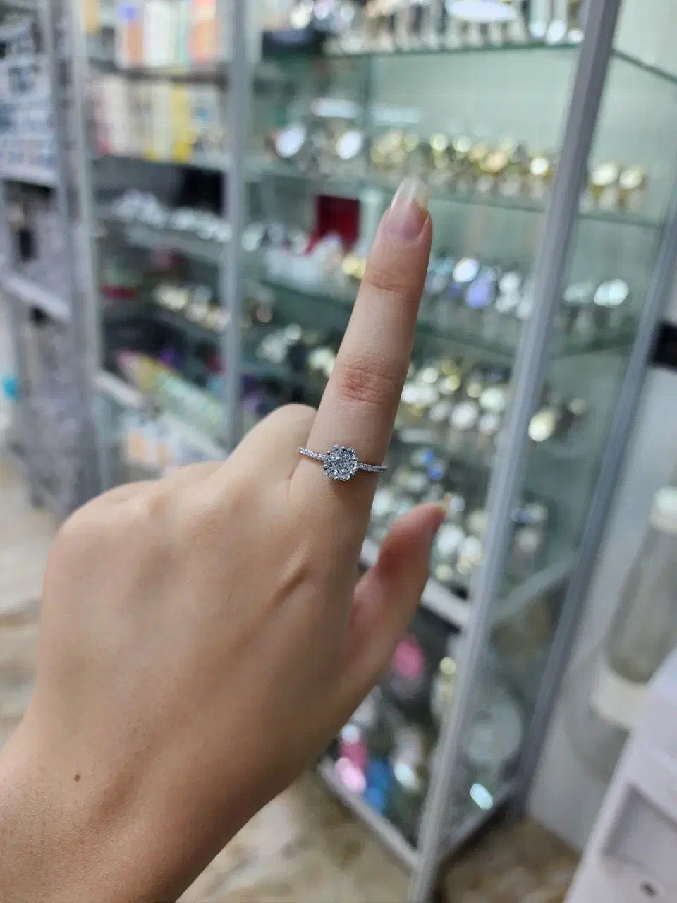 انگشتر فلاور نقره اصلی عیار ۹۲۵|جواهرات|کرمانشاه, |دیوار