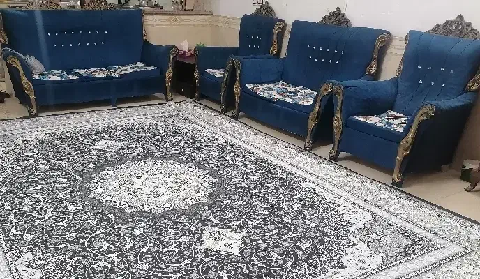 مبل سلطنتی کارکرده با جلو مبلی|مبلمان خانگی و میز عسلی|یزد, |دیوار