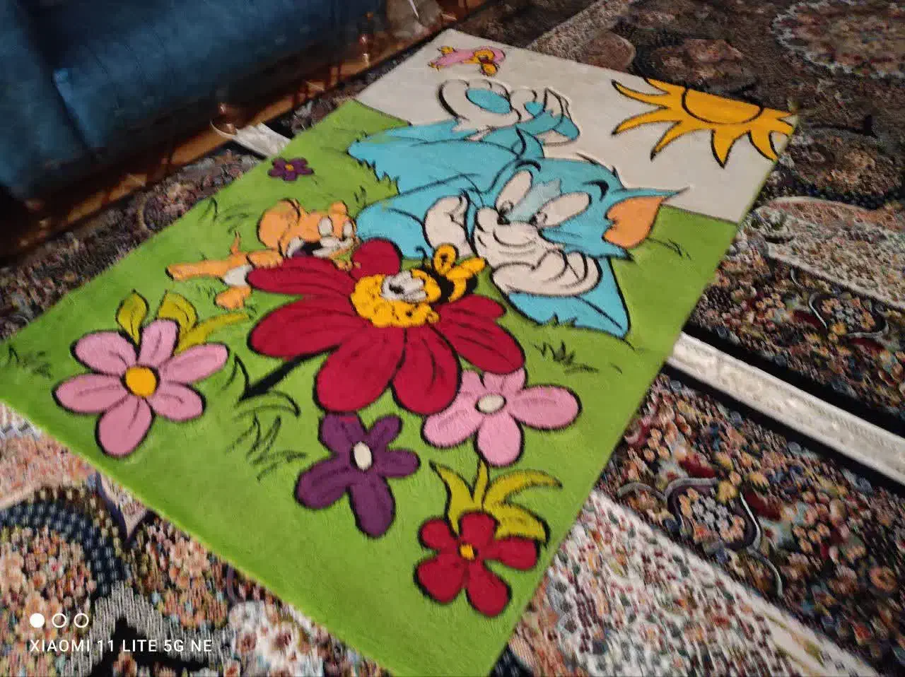 قالیچه اتاق کودک و پشتی|فرش|مشهد, استاد یوسفی (شهرک غرب)|دیوار