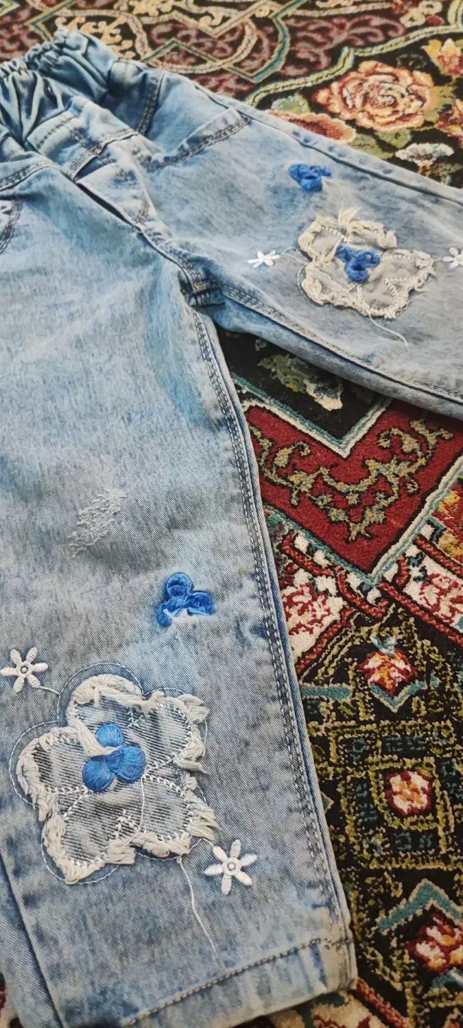 شلوار لی قد ۵۰ سانت مناسب دو تا سه سال|کفش و لباس بچه|مشهد, آبکوه|دیوار