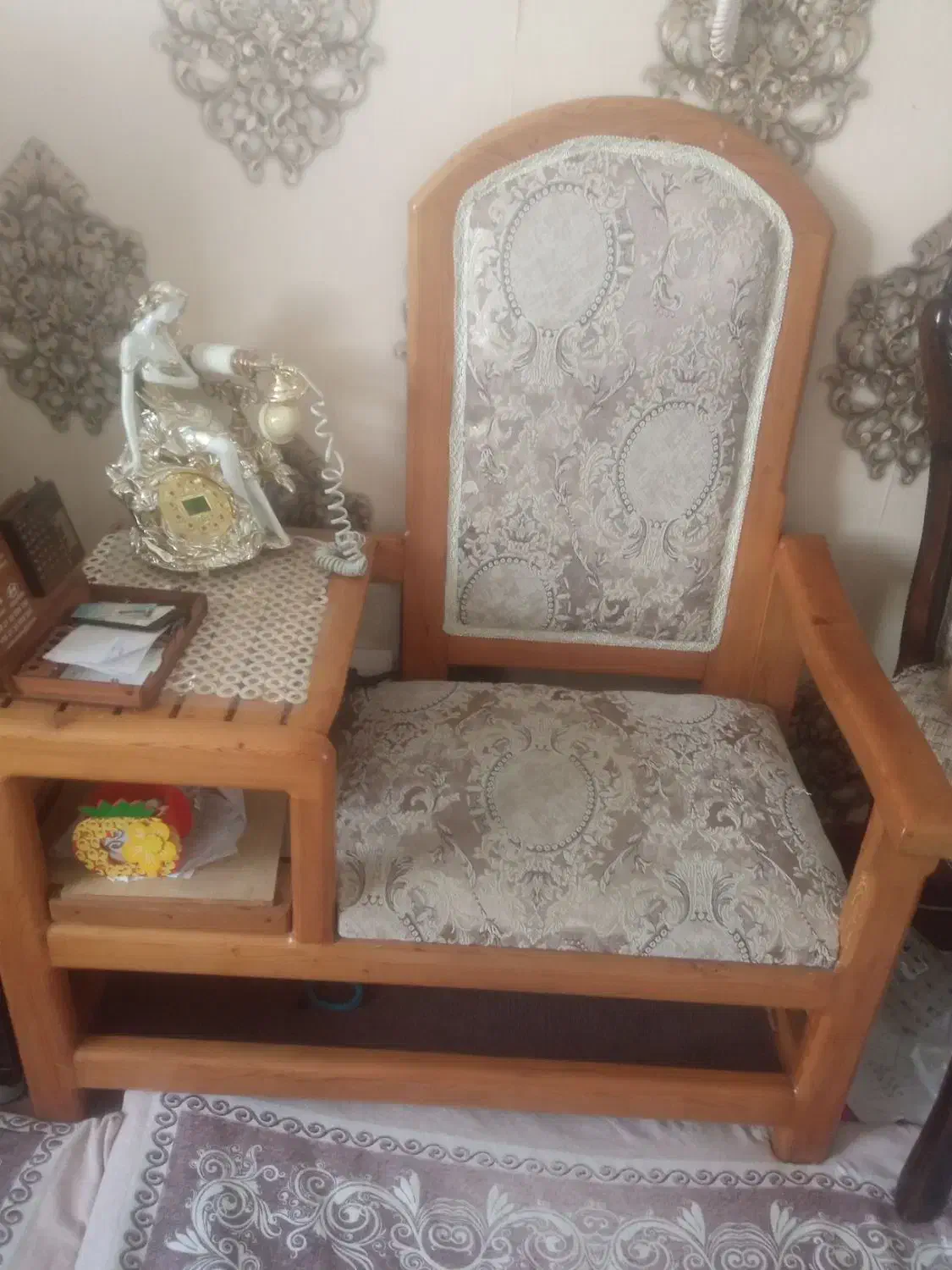 میز تلفن چوبی نراد|میز تلفن|لنگرود, |دیوار