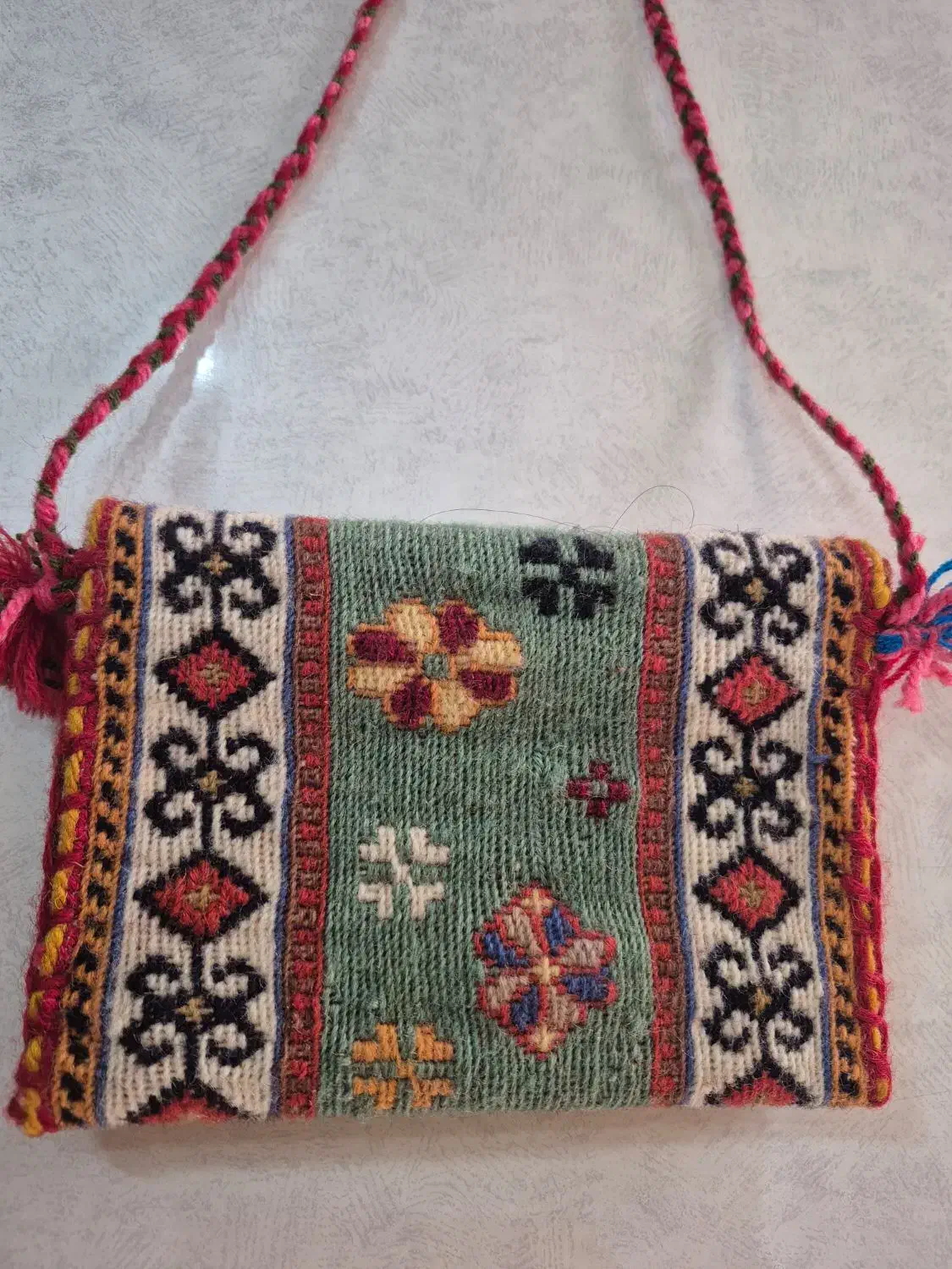 کیف گلیمی دستبافت|کیف، کفش، کمربند|کرمان, |دیوار