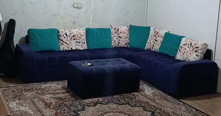 مبل ۷ نفره ال راحتی|مبلمان خانگی و میز عسلی|تهران, خرمشهر|دیوار