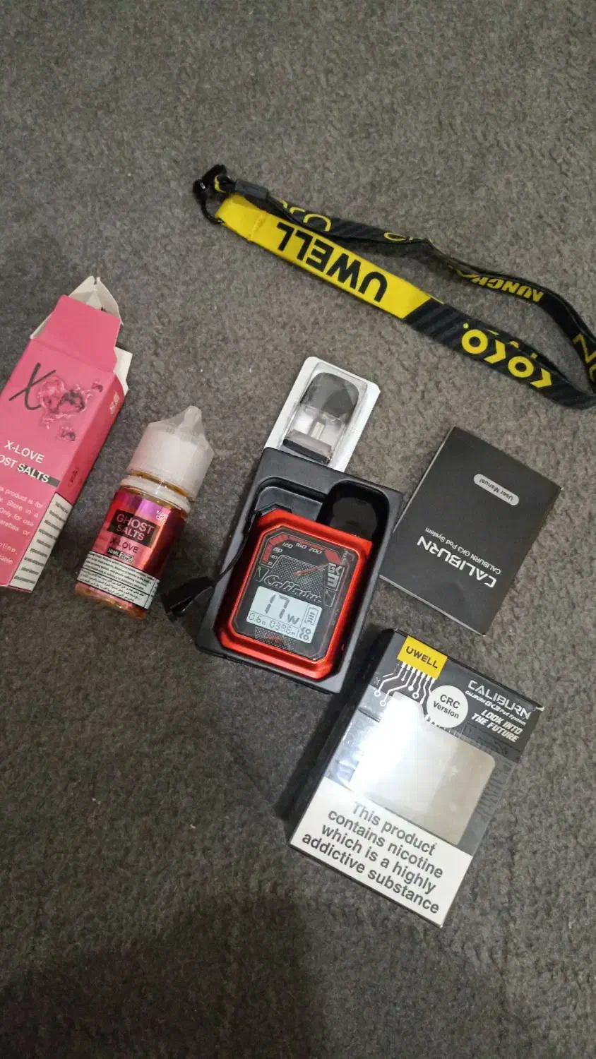 ویپ Caliburn|زیورآلات و اکسسوری|رباط‌کریم, رباط‌کریم|دیوار