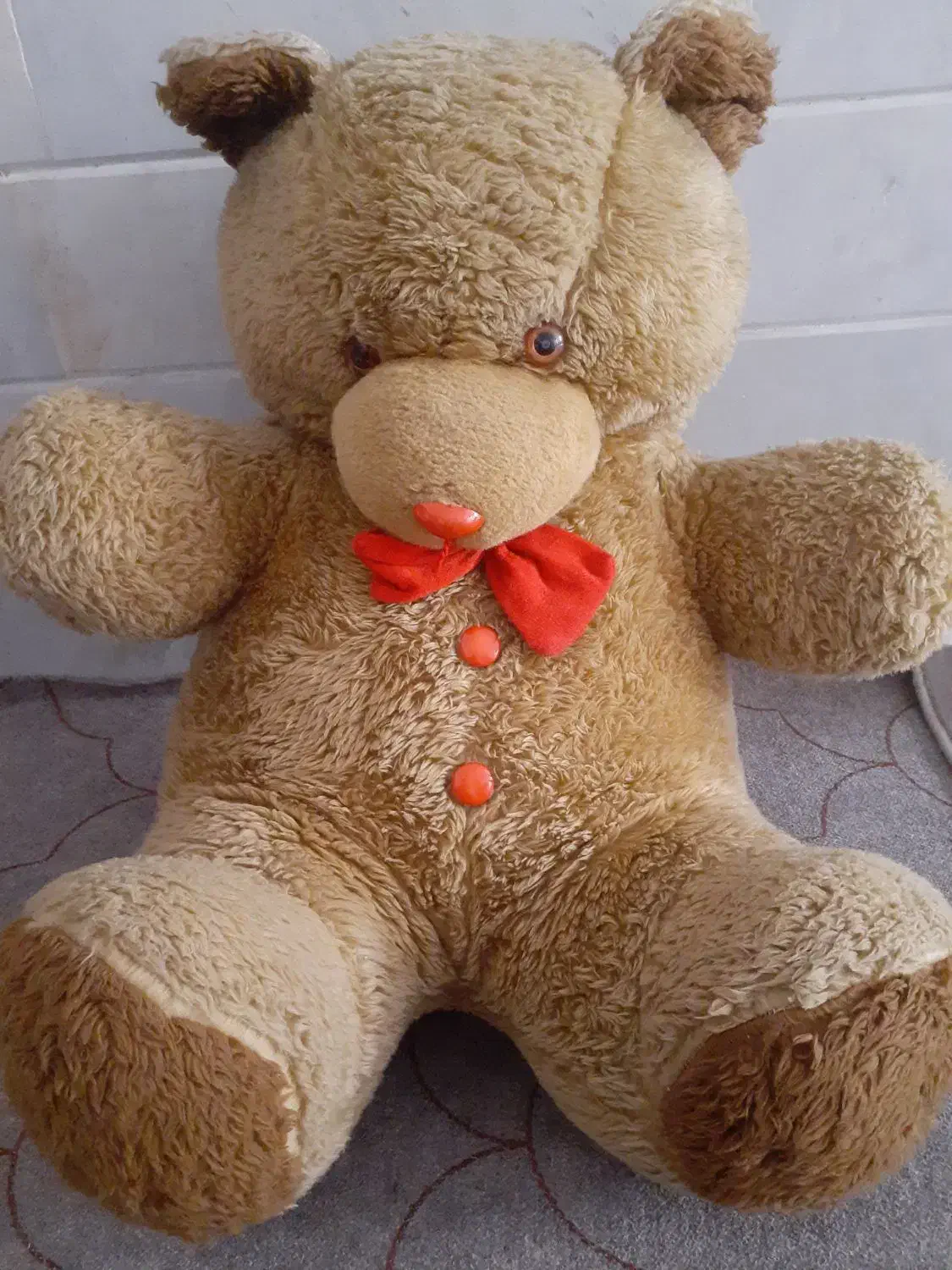 خرس بزرگ نیم متری در حد نو|اسباب‌بازی بچه|قم, آزادگان|دیوار