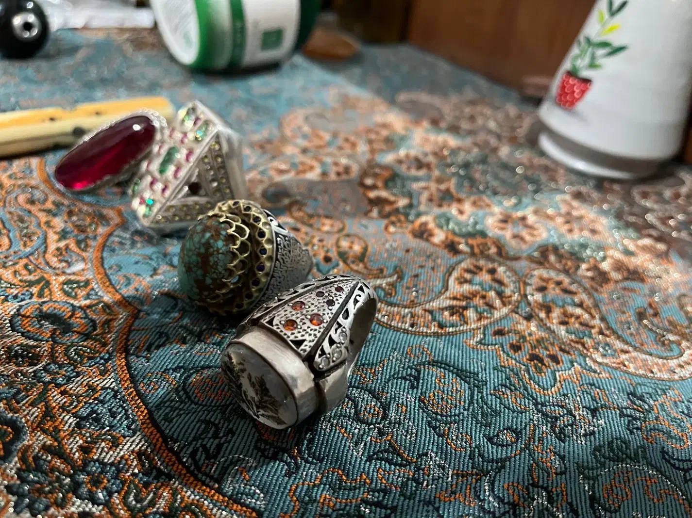 انگشتر دست ساز استاد کار کم یاب|کلکسیون اشیاء عتیقه|اردبیل, |دیوار