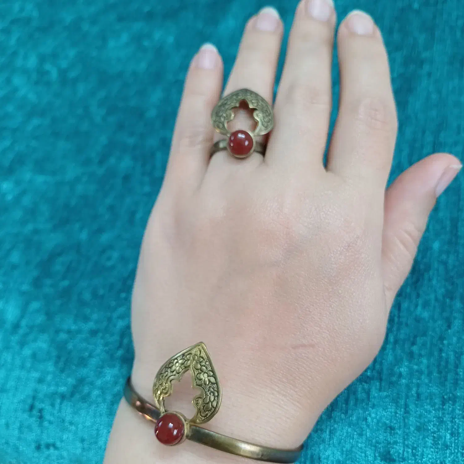 ست دستبند و انگشتر جنس برنج|بدلیجات|تهران, ستارخان|دیوار