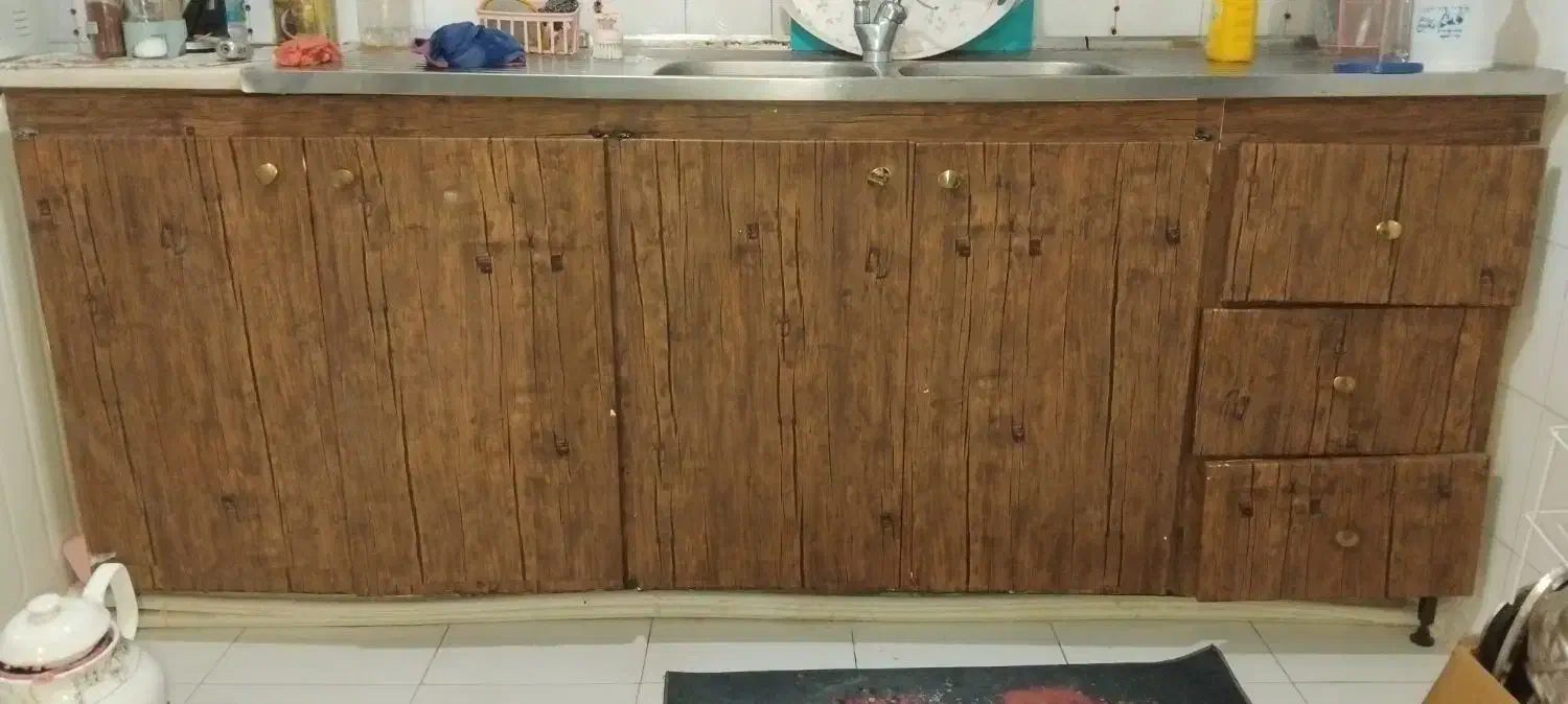 کابینت فلزی با سینگ بزرگ|مصالح و تجهیزات ساختمان|رشت, استادسرا|دیوار