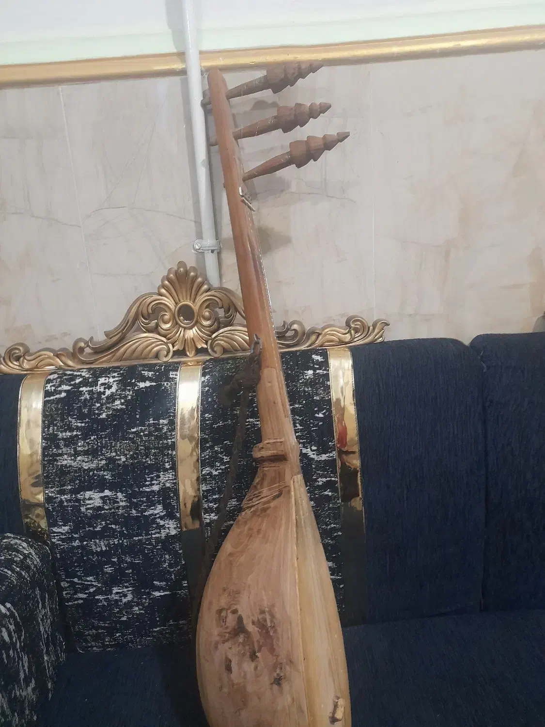 سه تار یا تنبورگ بلوچی کاملا سالم|سازهای سنتی|ایرانشهر, |دیوار