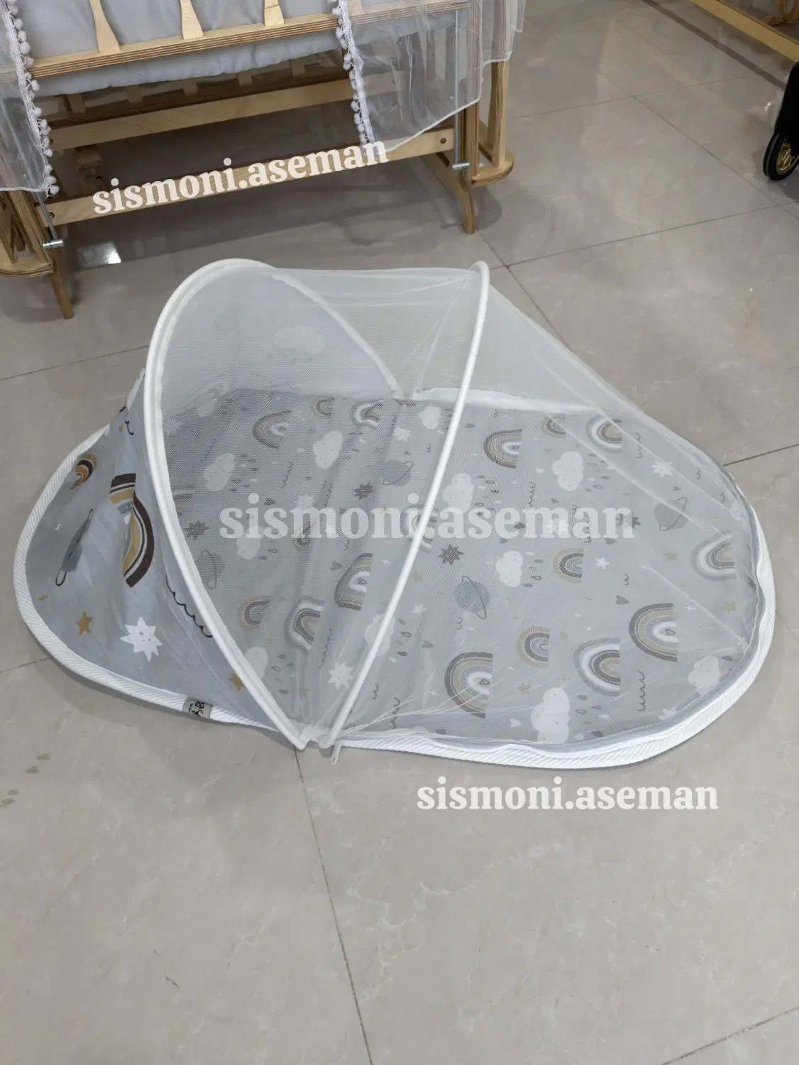 سیسمونی آسمان/پشه بند/نوزاد/گهواره لونا/اقساط|تخت و صندلی بچه|کرمانشاه, |دیوار
