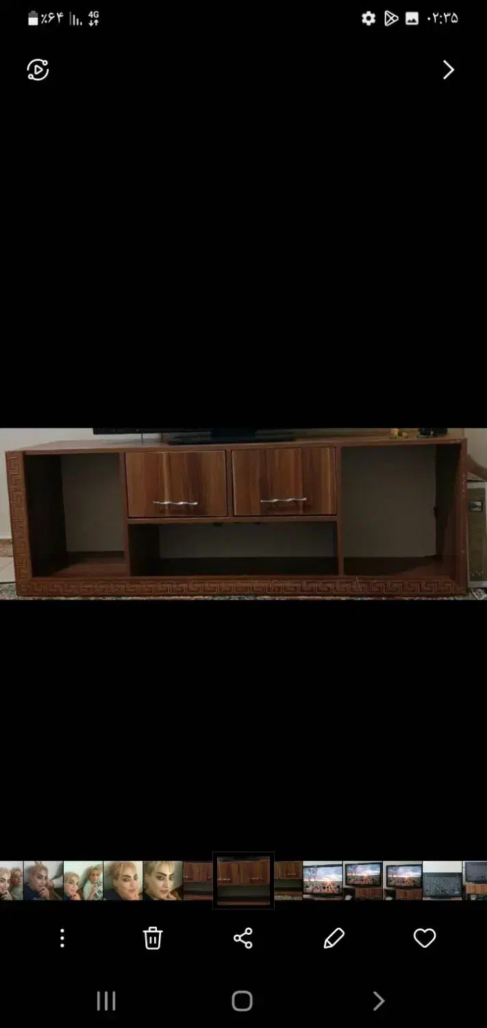 میزتلویزیون طرحدار جادار درحد نو سالم چوب خوب|میز تلویزیون|ری, سیزده آبان|دیوار