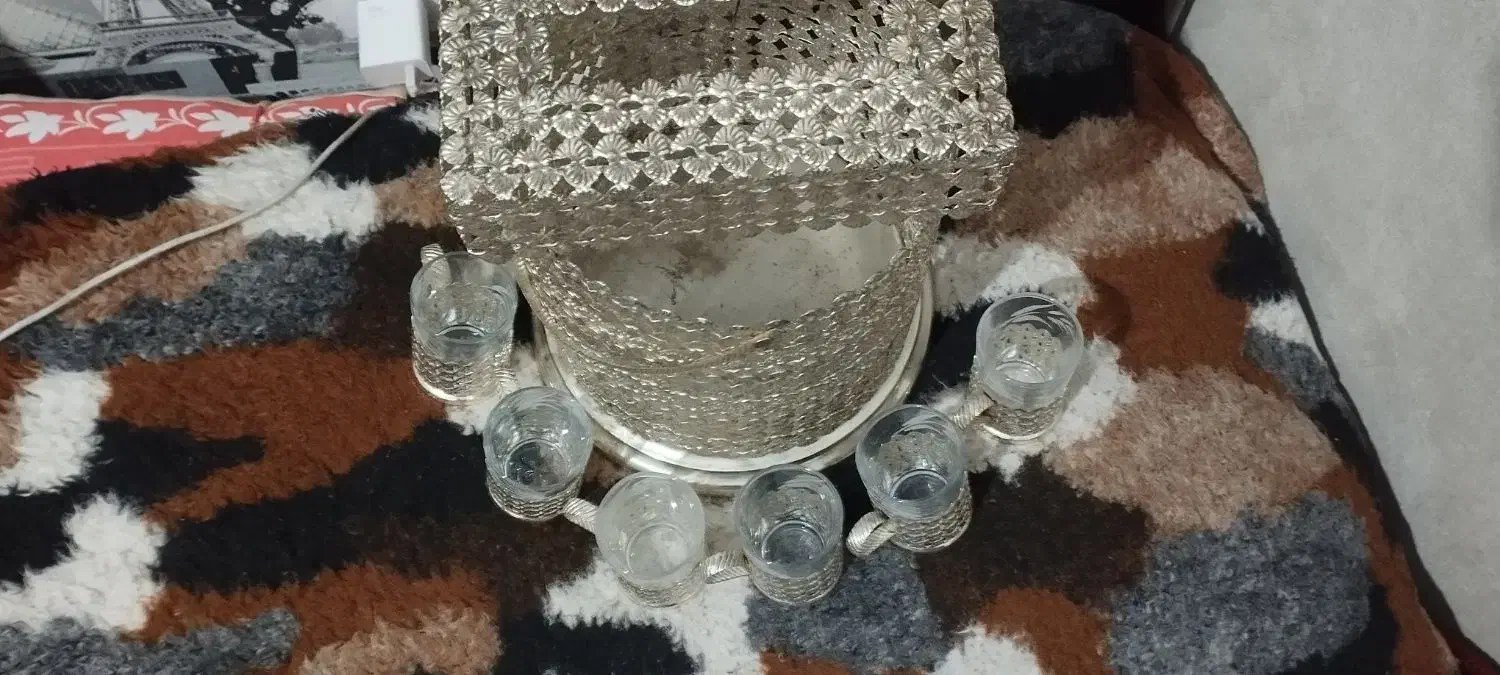 فنجان جا دسمال کاغذی وسطل اشغال|ظروف سرو و پذیرایی|تبریز, |دیوار