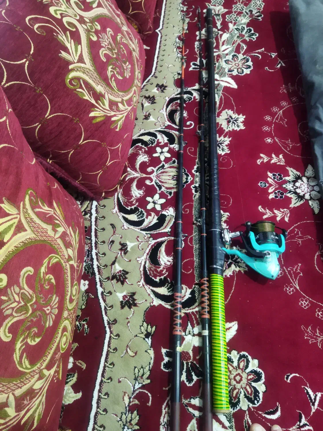 لنسر ماهیگیری چوب کربن سه تکه سه عدد ژاپنی|ماهیگیری|مرودشت, بیست متری بیمارستان|دیوار