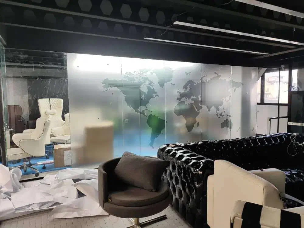 ماتکن زبرا راه راه نواری شیشه مات دودی کن|مصالح و تجهیزات ساختمان|تهران, صادقیه|دیوار