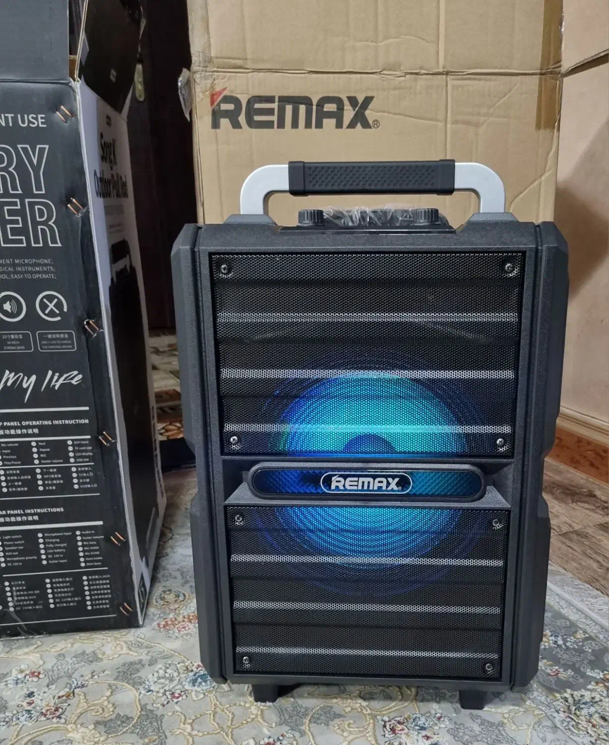 اسپیکر شارژیREMAXx5 پرتابل و قوی|سیستم صوتی خانگی|مهاباد (آذربایجان غربی), |دیوار