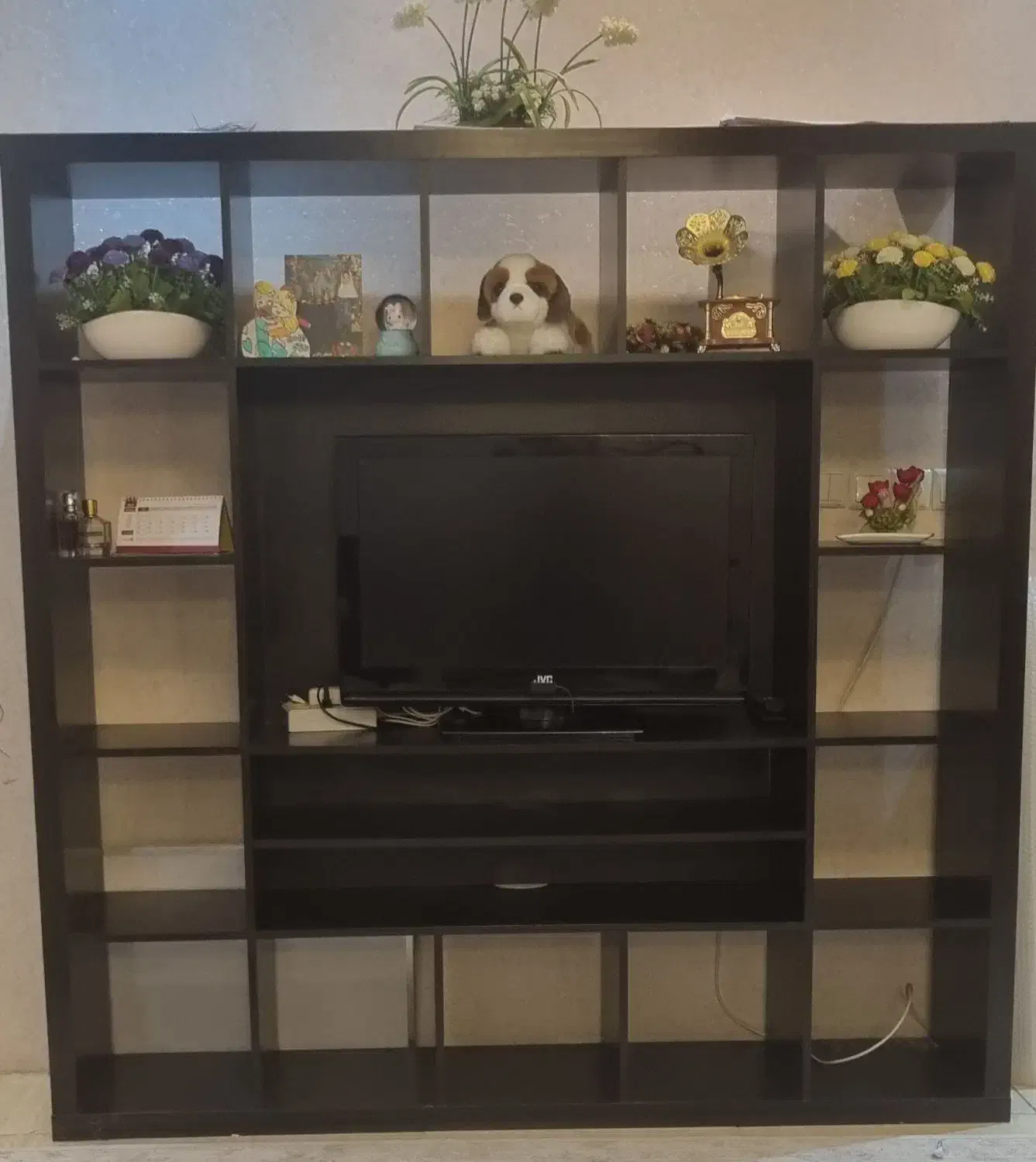 میز تلویزیون یا کتابخونه|کتابخانه، شلف، قفسههای دیواری|اندیشه, اندیشه فاز ۳|دیوار