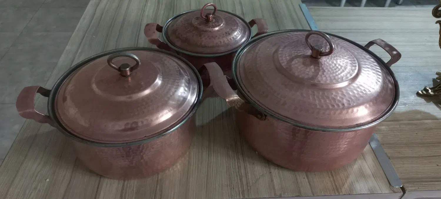 قابلمه مسی سنگین وزن|ظروف پختوپز|قرچک, میرزائی جنوبی|دیوار