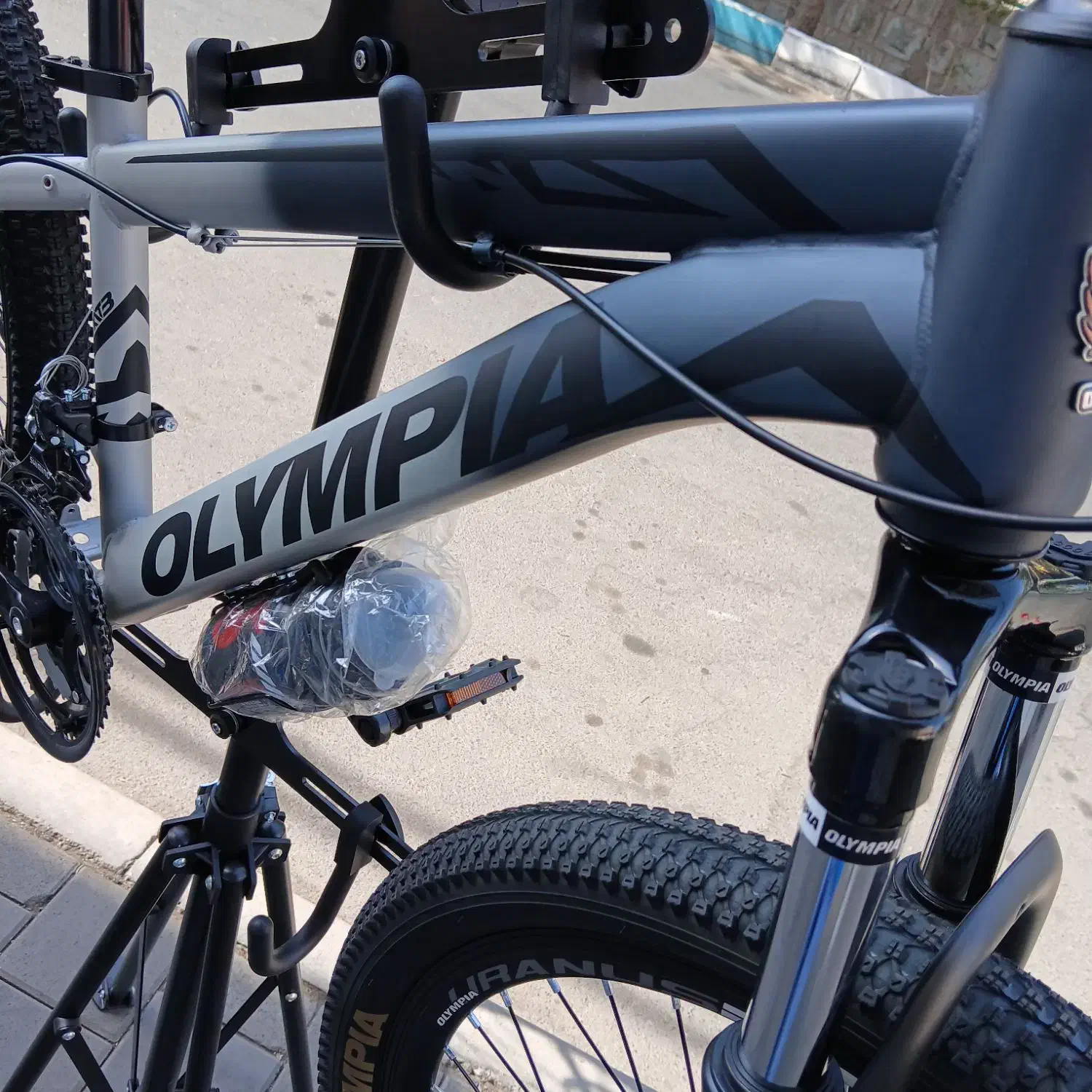 دوچرخه المپیا سایز 24 دوشاخ کمک فنر دار ترمز دیسکی|دوچرخه، اسکیت، اسکوتر|تهران, ائمه اطهار|دیوار