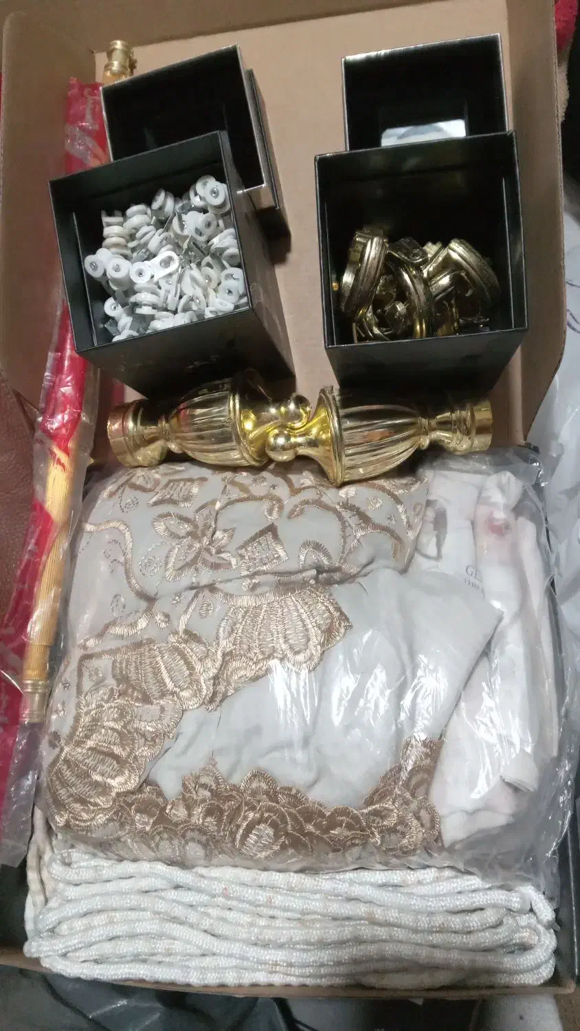 پرده دوقلو پنجره ۱.۵ ۲.۵m سرب ۲۳m گیره پرده نو|پرده، رانر، رومیزی|تهران, صد دستگاه|دیوار