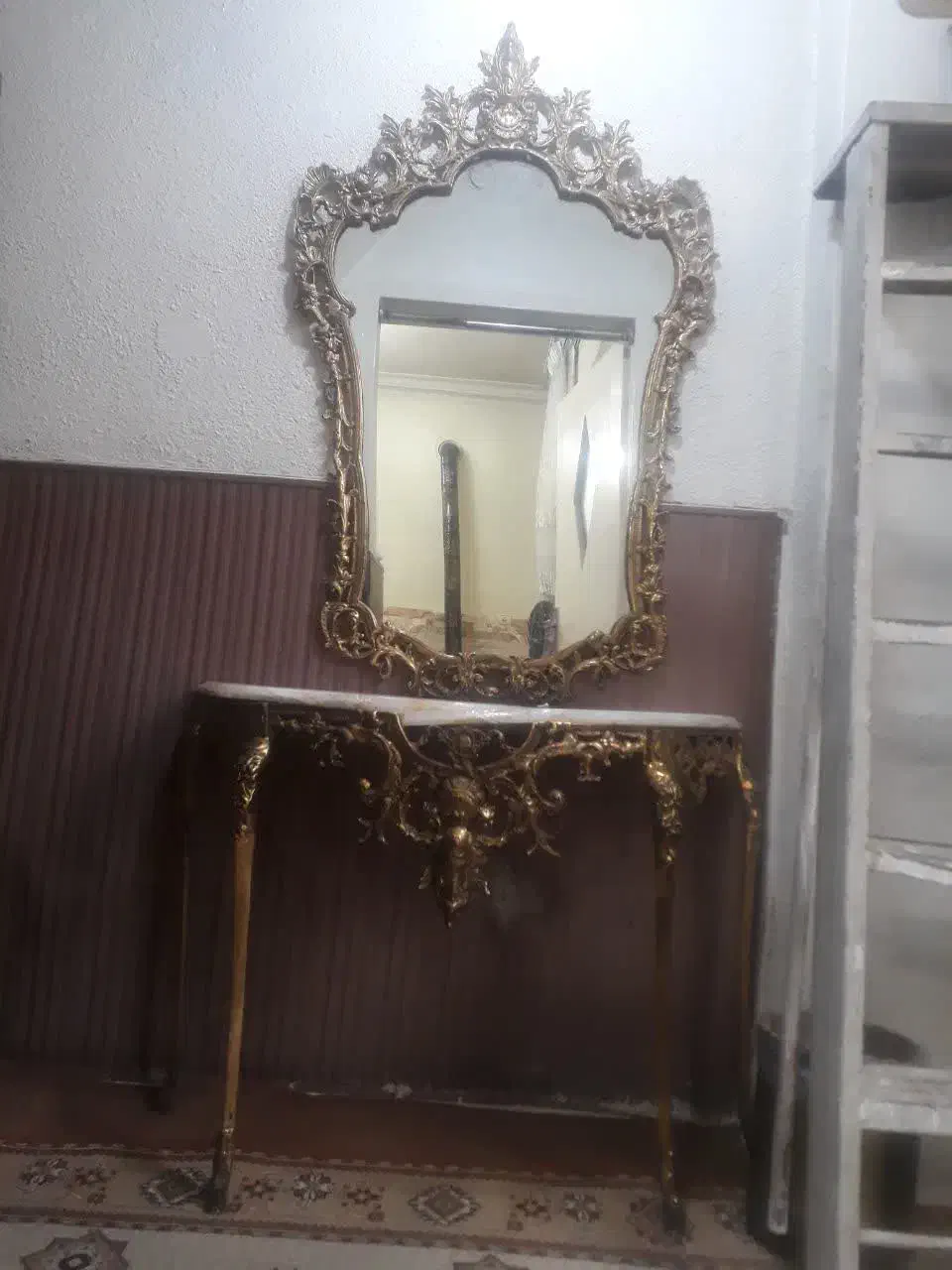 آینه و کنسول برنز|مبلمان خانگی و میز عسلی|تهران, خزانه|دیوار