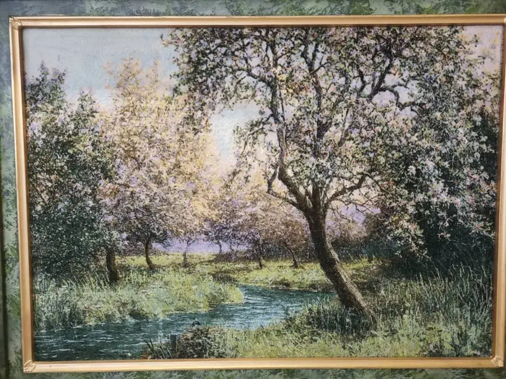 تابلو فرش دستبافت کاملا سالم|تابلو فرش|تهران, پرستار|دیوار