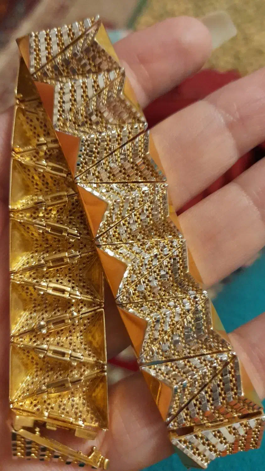 دستبند طلای ۱۸ عیار ساخت ترکیه|جواهرات|تهران, هفت حوض|دیوار