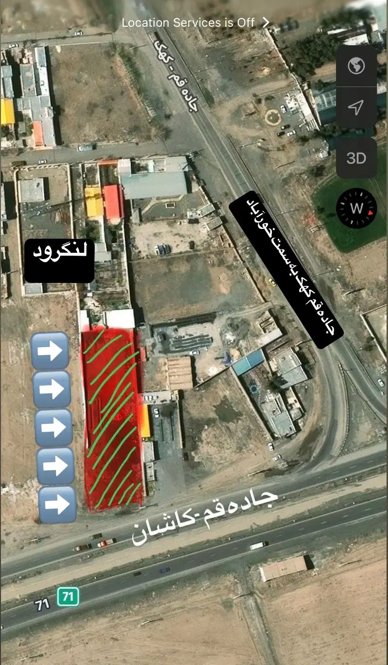 زمین چهاردیواری بَر جاده|فروش زمین و ملک کلنگی|کهک, |دیوار