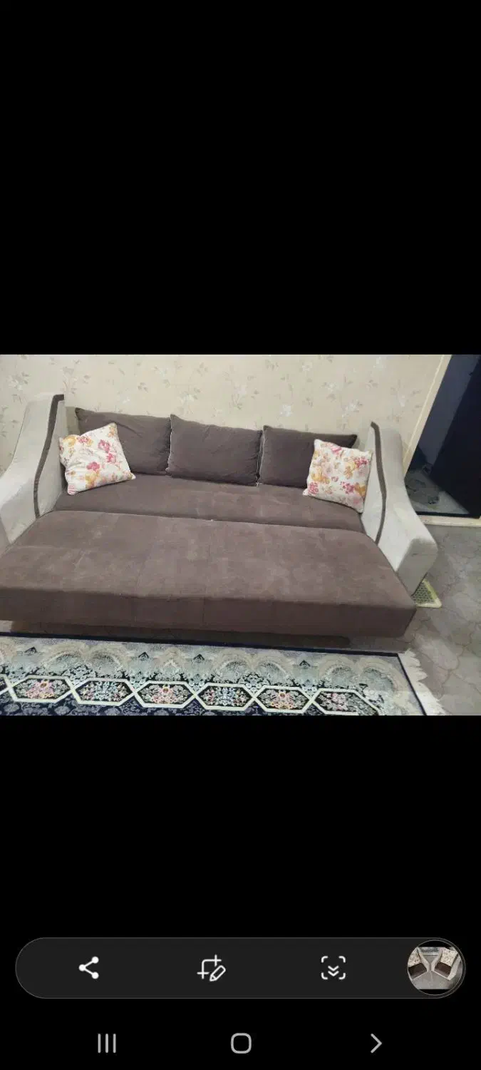 مبل تخت شو هفت نفره .کاملا سالم|مبلمان خانگی و میز عسلی|شیروان (خراسان), |دیوار