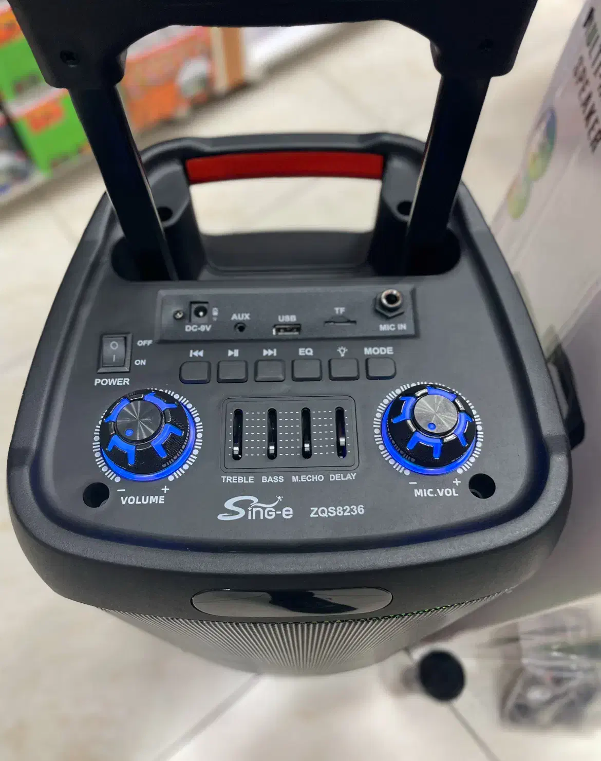 پارتی باکس فول کالر ZQS چمدانی|سیستم صوتی خانگی|خمینی‌شهر, |دیوار