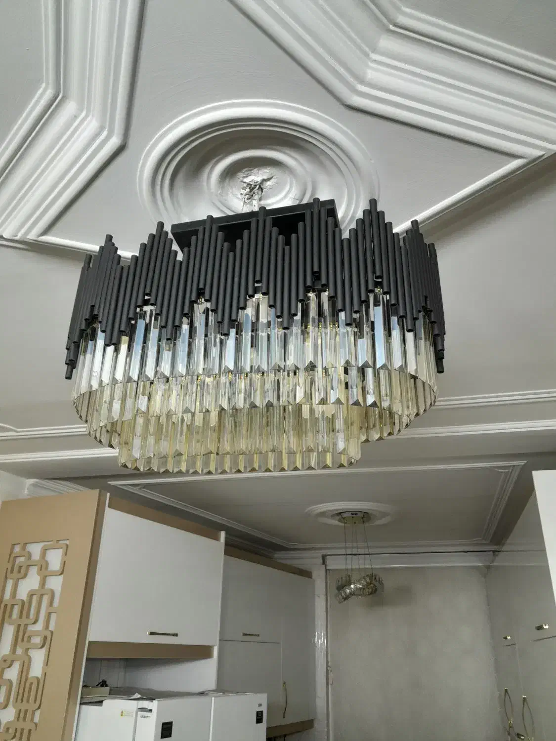 ۲ عدد لوستر کریستالی|لوستر و چراغ آویز|تهران, دولاب|دیوار