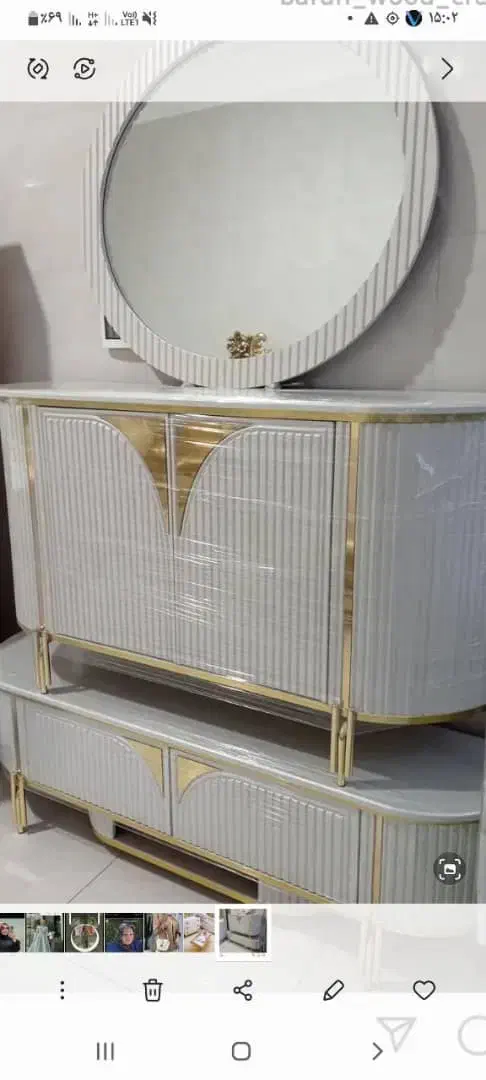 اینه کنسول و میزتلوزیون|بوفه، ویترین، کنسول|رشت, چله خانه|دیوار