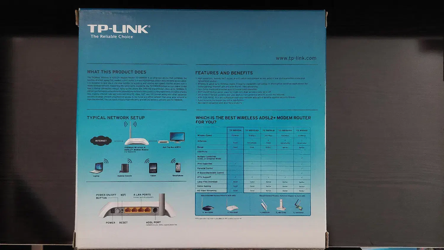 مودم تی پی لینک ADSL2 وای فای|مودم و تجهیزات شبکه|پارس‌آباد, |دیوار