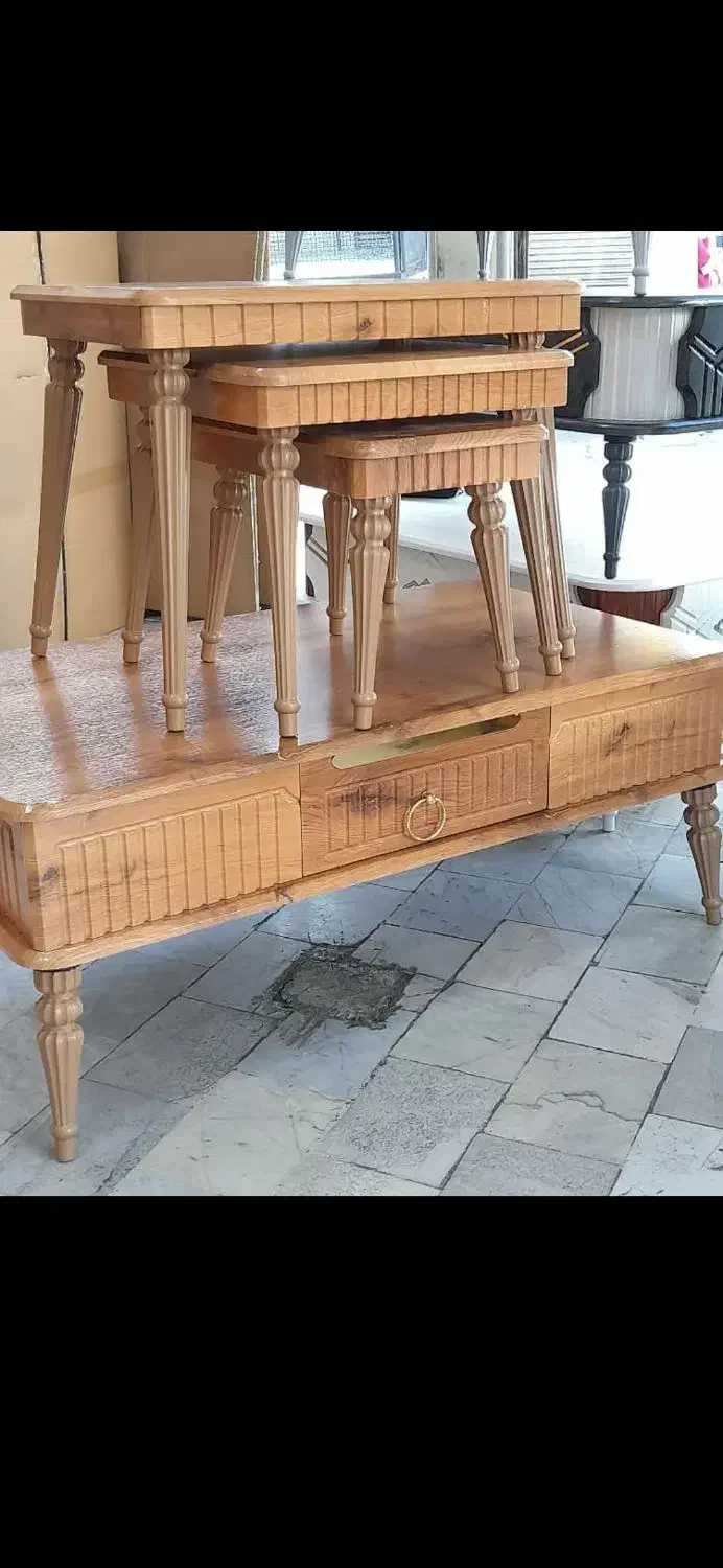 جلومبلی ۴ تیکه وکیوم|مبلمان خانگی و میز عسلی|رشت, کوی حسینی|دیوار