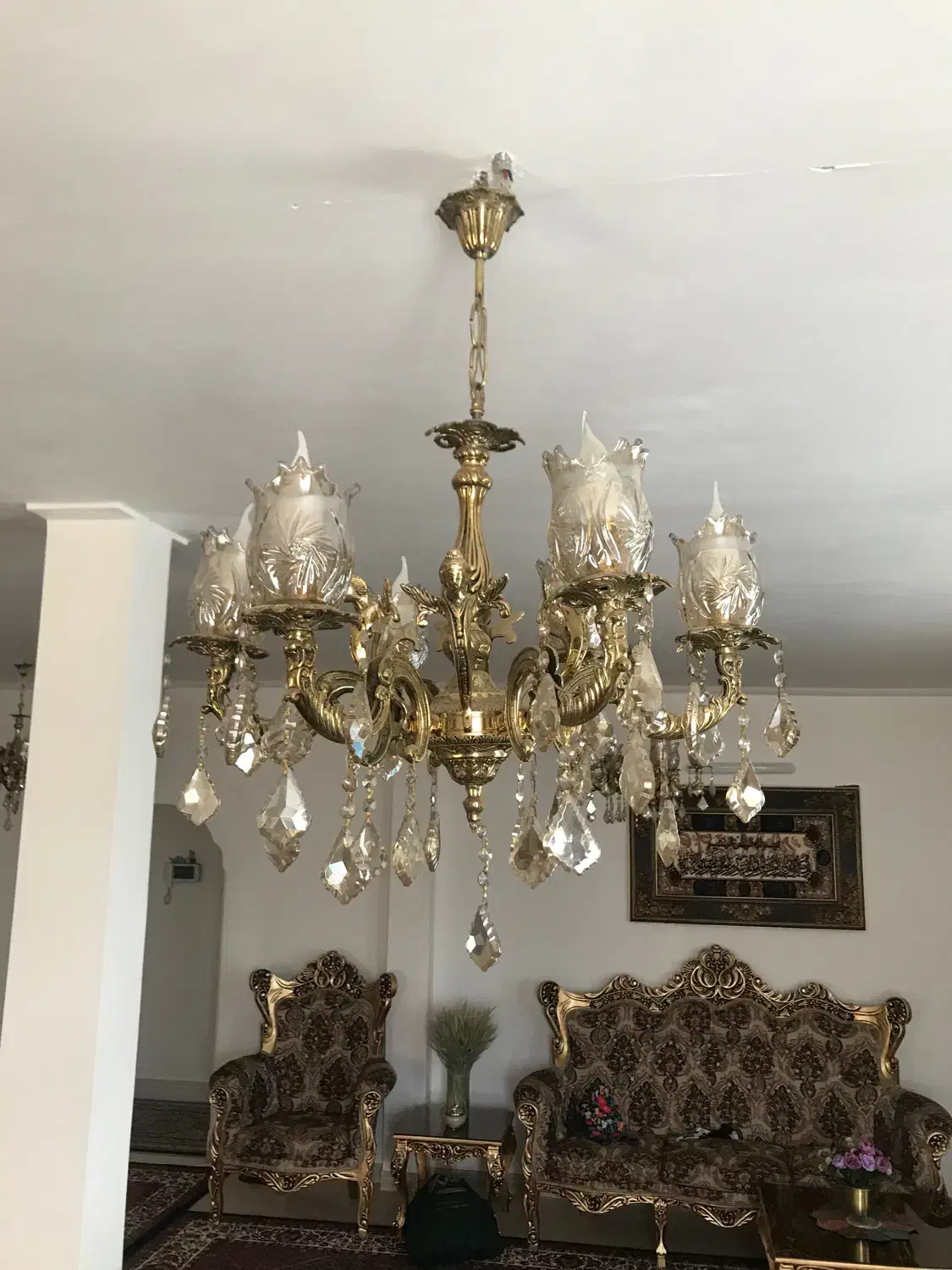 لوستر|لوستر و چراغ آویز|اراک, |دیوار