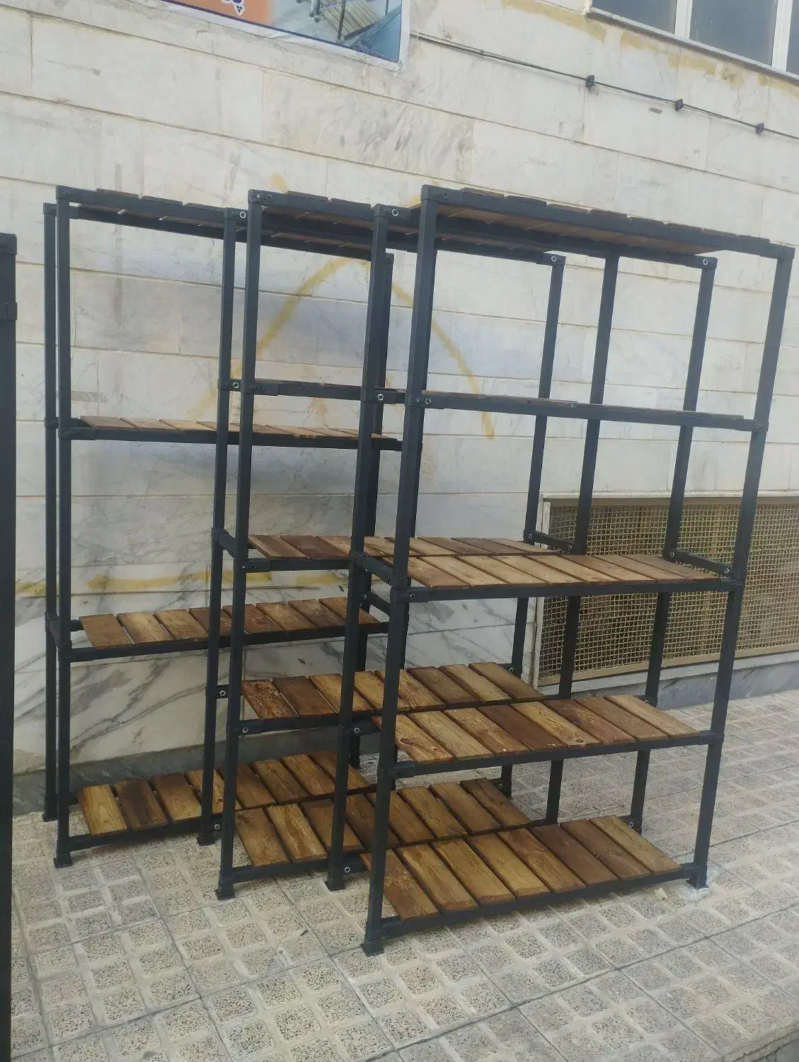 قفسه رگال ویترین طبقه دار کتابخانه قفسه دیواری|کتابخانه، شلف، قفسههای دیواری|همدان, |دیوار