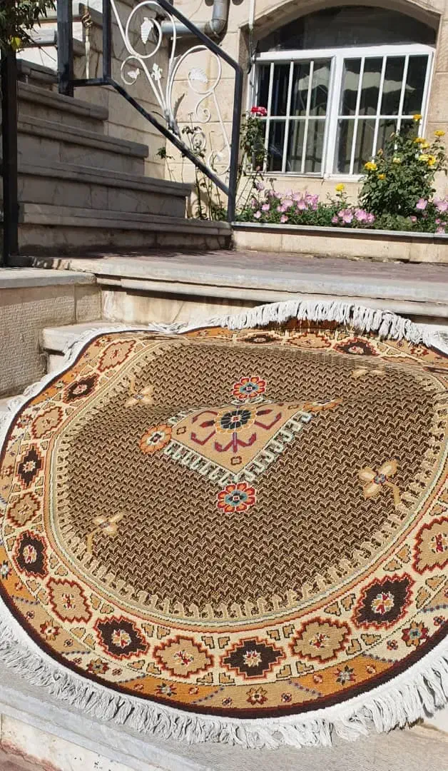 فرش کشمیر ترکیه و فرش گرد ستاره کویر یزد|فرش|کرج, عظیمیه|دیوار