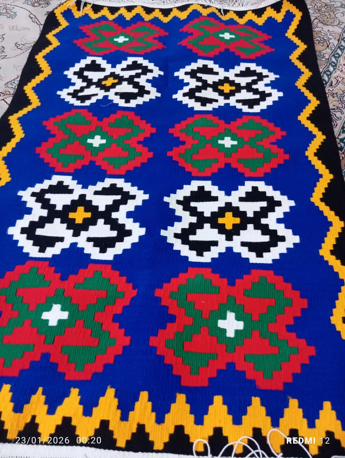 گلیم ابریشمی دست بافت|گلیم، جاجیم، گبه|تهران, تهرانسر غربی|دیوار