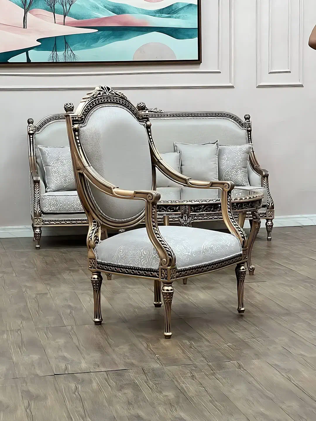 مبل فرانسوی کوئین کارلو کینگ|مبلمان خانگی و میز عسلی|قم, کاسه گران|دیوار