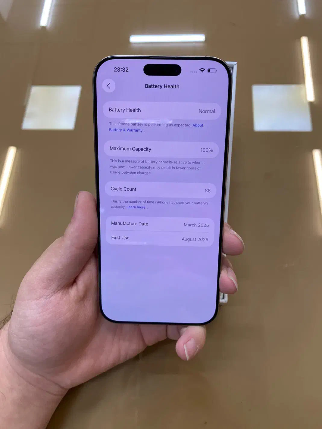 iphone 16 pro max zaa battery 100%|موبایل|کرج, اصفهانیها|دیوار