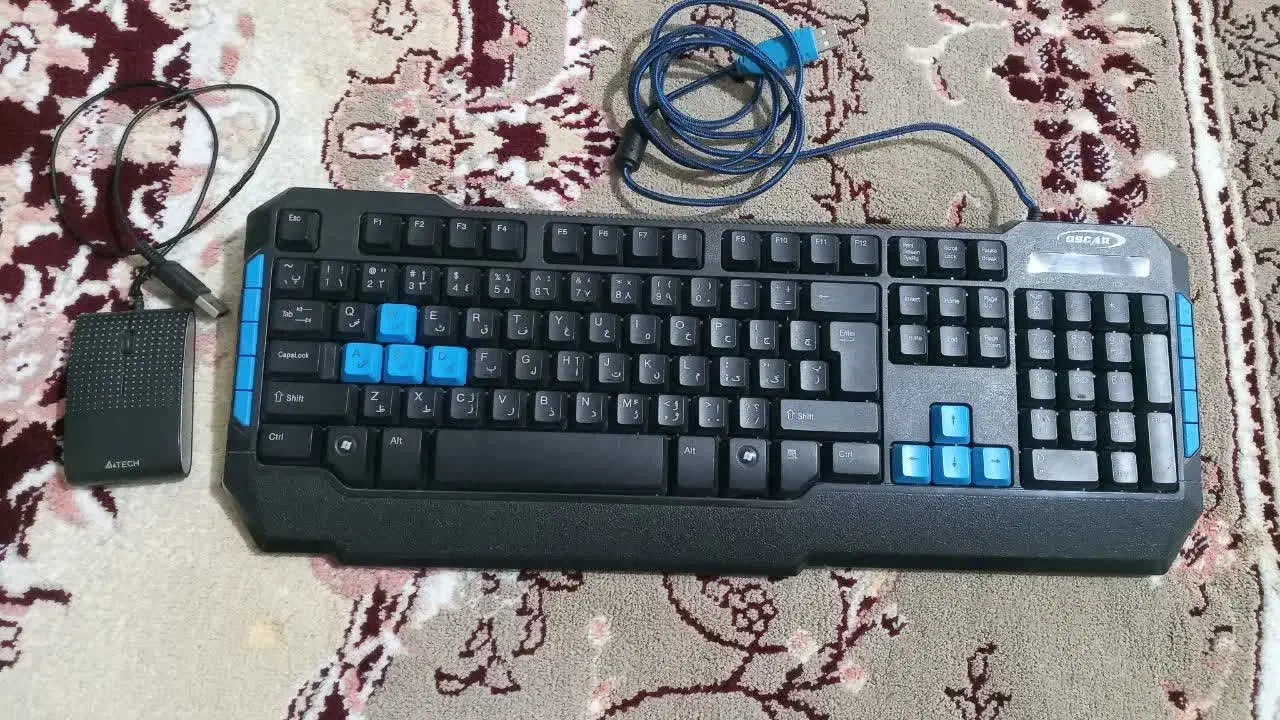 کیبورد همراه با یک موس|قطعات و لوازم جانبی رایانه|هشتگرد, شهرک بوستان|دیوار