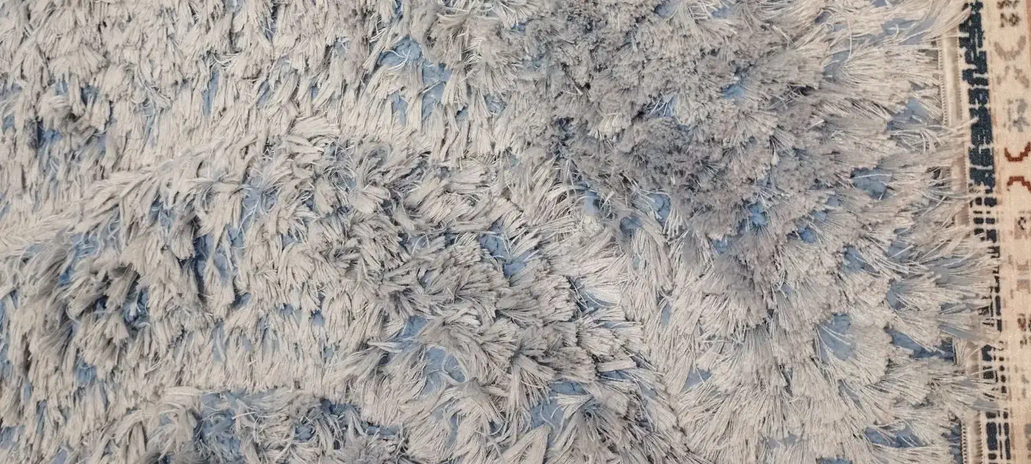 فرش شگی آبی رنگ|فرش|ماهدشت, |دیوار