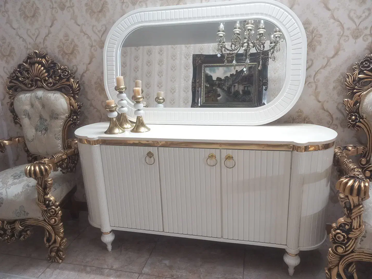 میز تلویزیون میز کنسول ست|بوفه، ویترین، کنسول|آفتاب, |دیوار