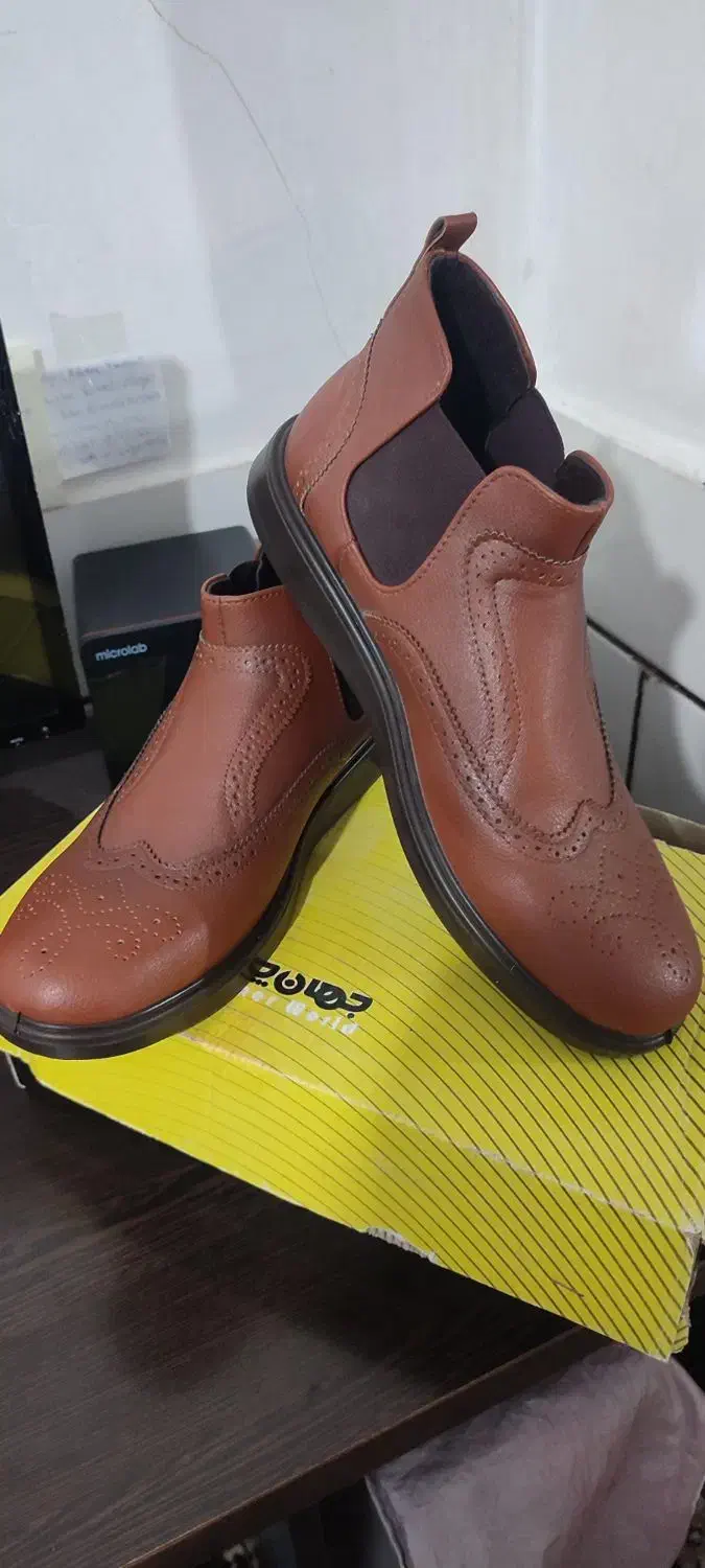 یک جفت کفش مجلسی چرم گاوی و یک جفت کفش مشکی زنانه|کیف، کفش، کمربند|فلاورجان, |دیوار