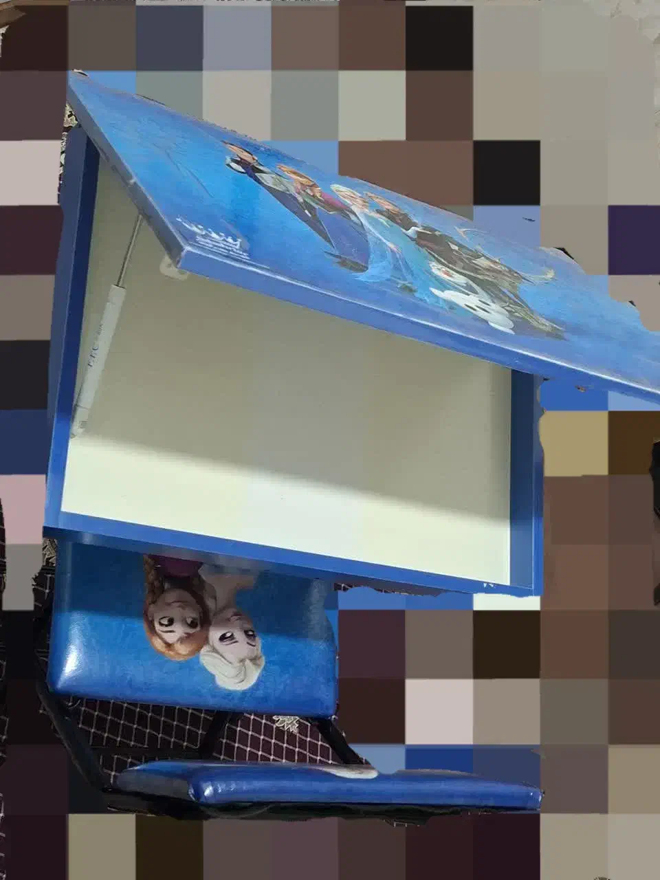 میز و صندلی تحریر تاشو کودکانه، بچگانه، دخترانه|میز تحریر و کامپیوتر|شهرکرد, |دیوار