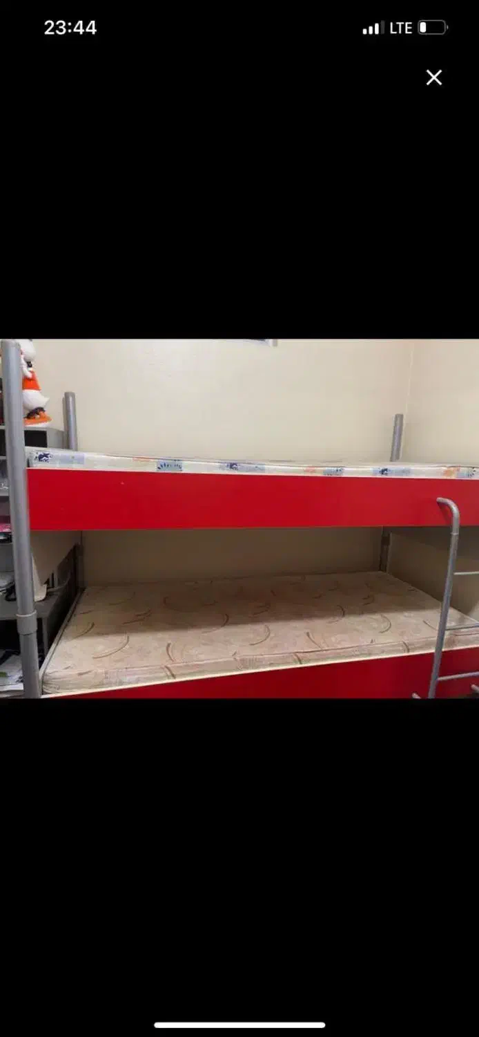 تخت نوجوان 2 طبقه|تخت و سرویس خواب|شاهینشهر, عطار|دیوار