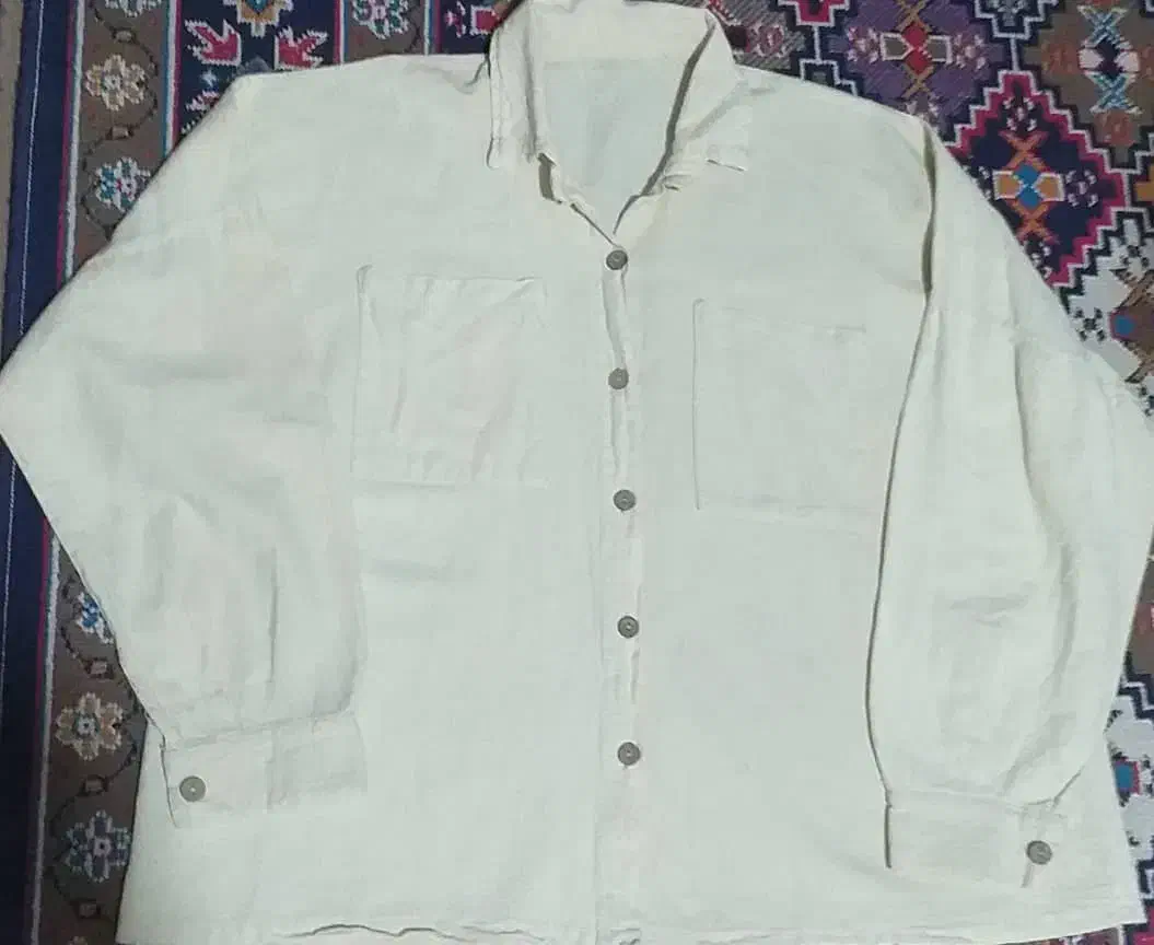 مانتو لنین کرمی کوتاه فروش فوری|لباس|پیر بکران, |دیوار