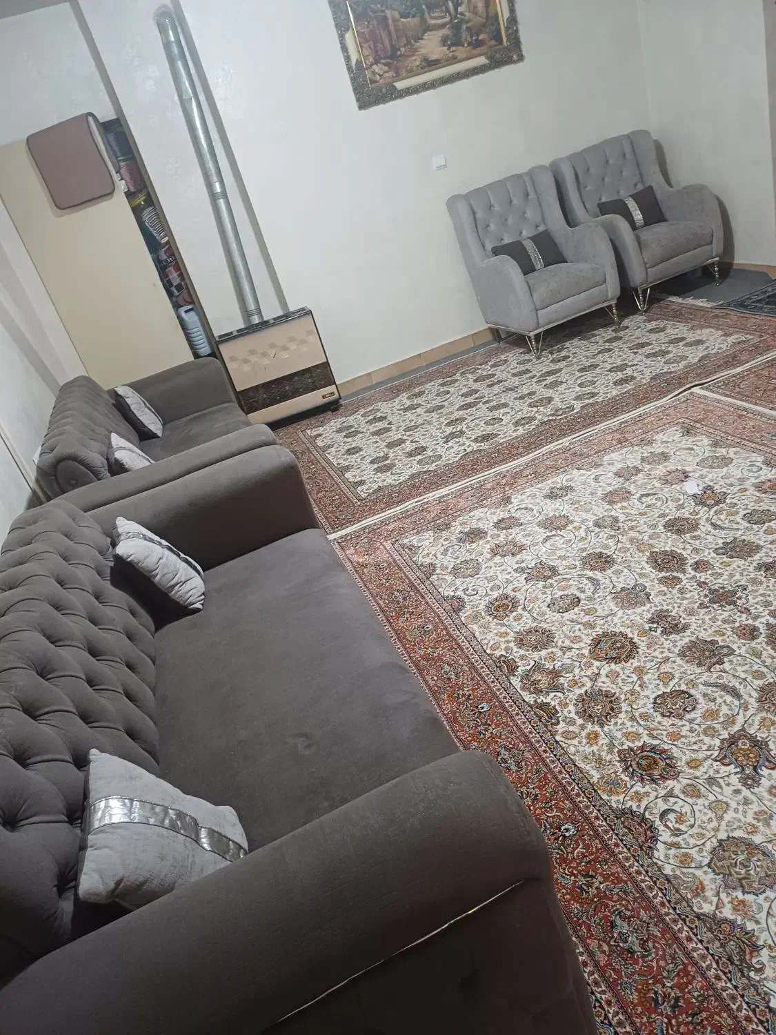 مبل راحتی طوسی|مبلمان خانگی و میز عسلی|تهران, مطهری|دیوار