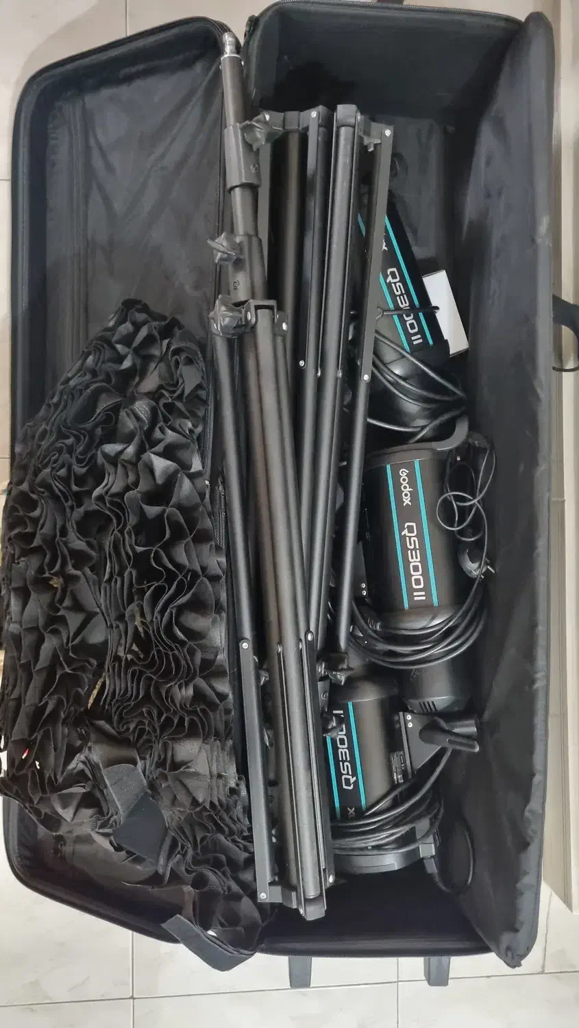 کیت فلاش استودیویی  Godox Falsh Studio QS-300 II|دوربین عکاسی و فیلم‌برداری|تهران, شهرک شریعتی|دیوار