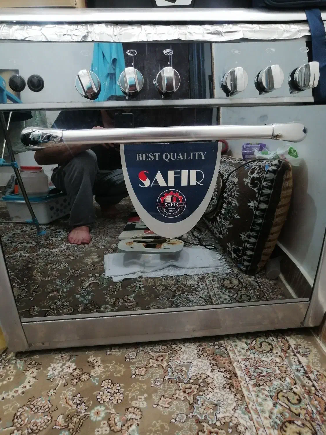 گاز 5 شعله طرح فر تمیز|اجاق گاز و لوازم برقی پختوپز|قوچان, |دیوار